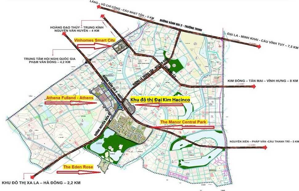 Vị trí chung cư Hacinco Đại Kim ở đâu?