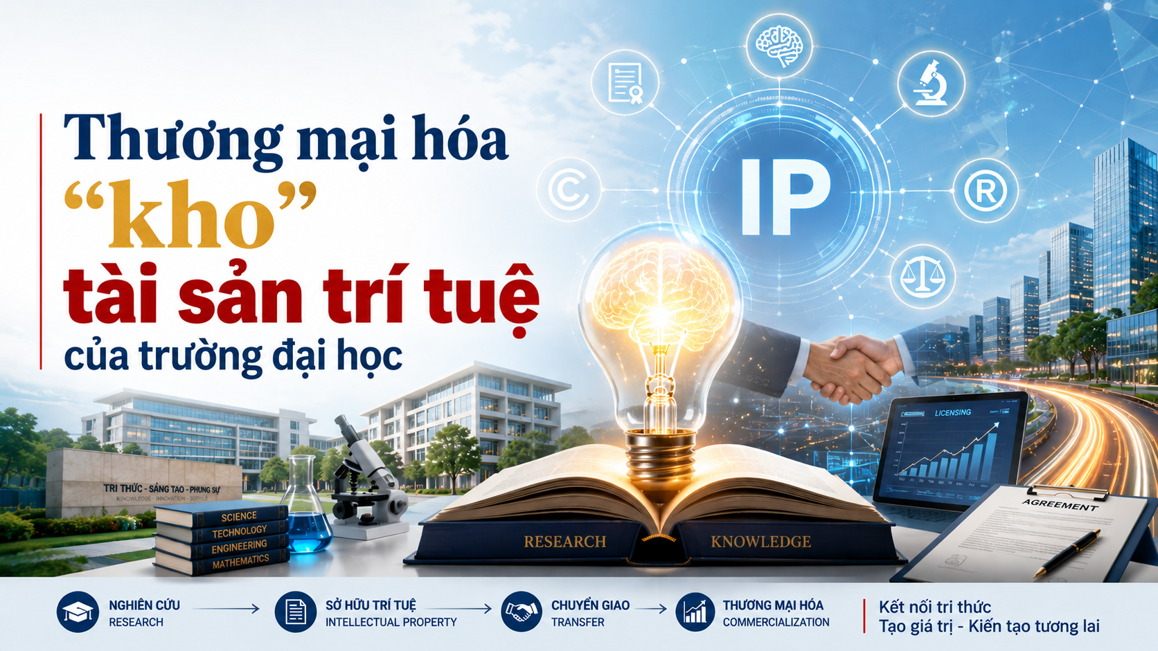 Thương mại hóa "kho" tài sản trí tuệ của trường đại học