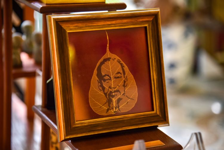 Tranh Lá Bồ Đề 12 Tranh Lá Bồ Đề | Nghệ thuật tranh từ lá bồ đề nét đẹp tâm linh